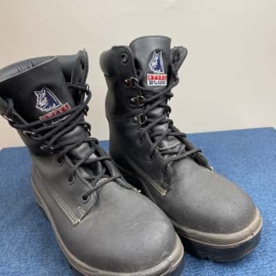 Steel Blue Womens  Size 5 Black  Lace Up Steel Toe Boots