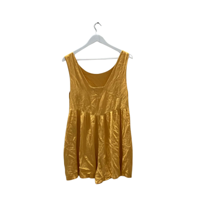 Mister Zimi Womens  Size 14 Free Size Dress / Midi Dress / Sleeveless Dress  Yellow 