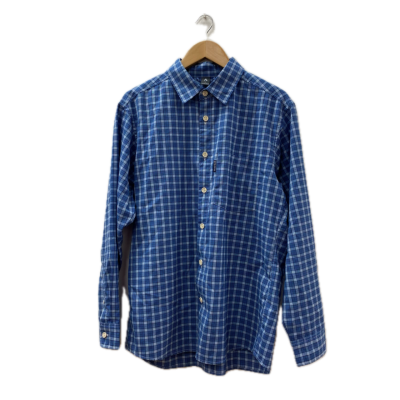 Mont Bell  Mens  Shirt Size L Blue / Checked / Navy Blue 