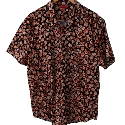 Guess Mens  Size XXL Short Sleeve Shirt Floral 