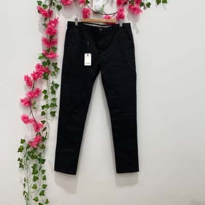 Blaq Mens  Size 34 Straight Leg Pants Black  