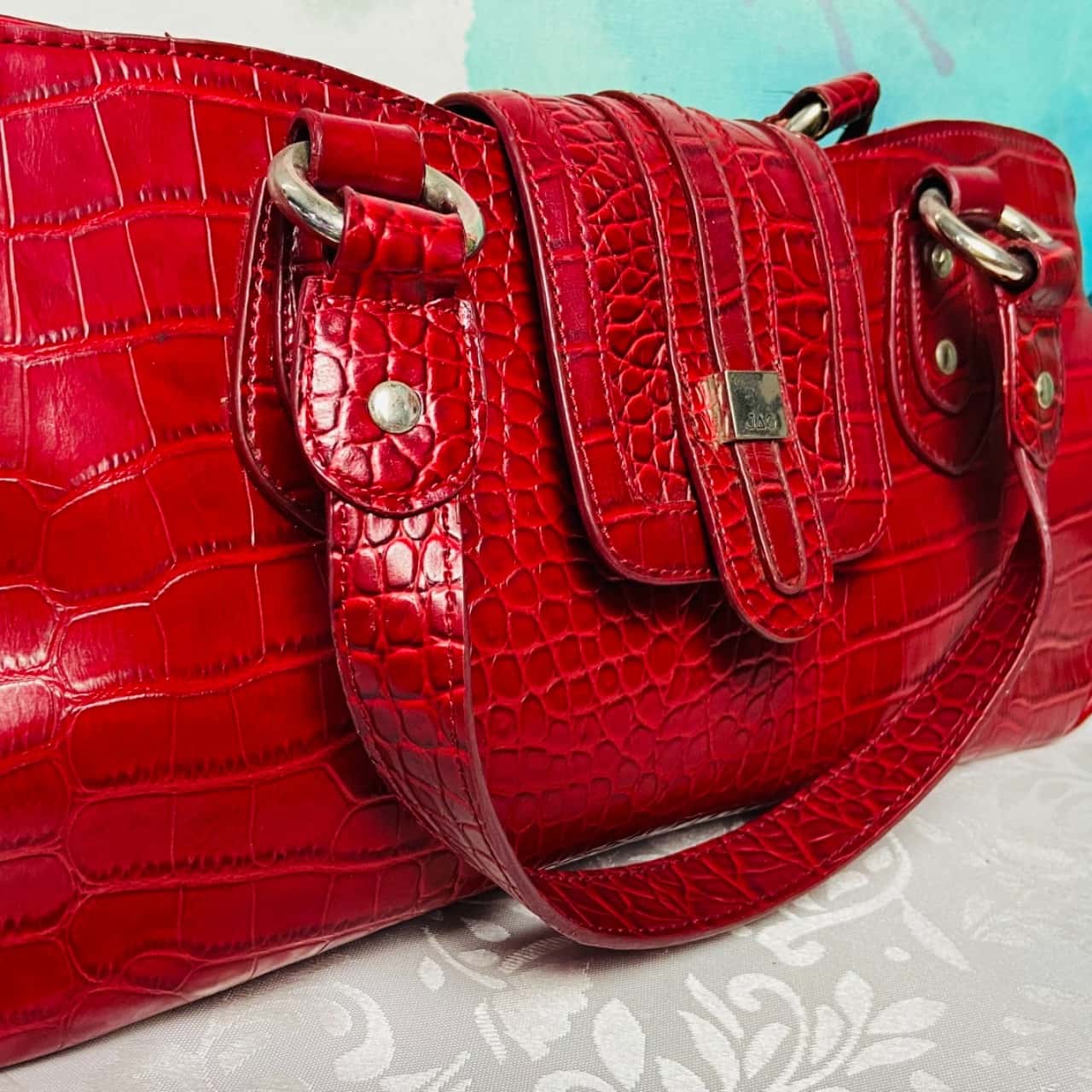 Jag Women’s Red Crocodile Handbag(s)