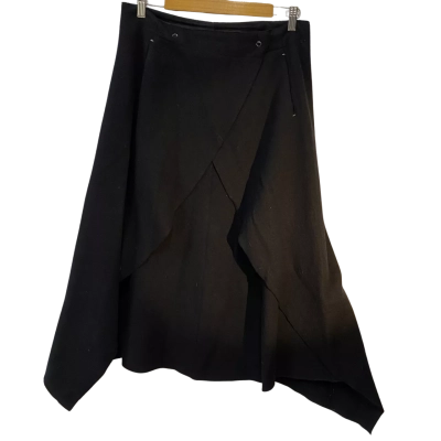 Transit Par Such Womens  Size 3 Wrap Skirt Black  