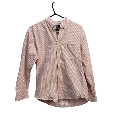 Polo Ralph Lauren Mens  Size M Long Sleeve Shirt Red / Striped / White 