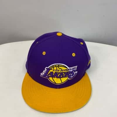 New Era 9FIFTY Los Angeles Lakers Mens Size One Size Hat Green / Purple / Yellow 