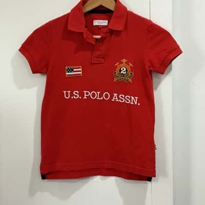 U.S. Polo Assn. Kids  Size 6 / 7 T-Shirt Red 