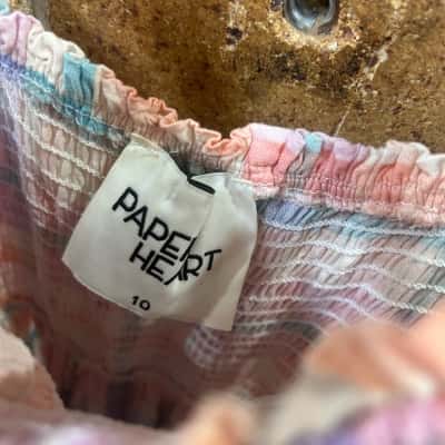 Paper Heart Womens  Size 10 Maxi Dress Checked / Multicoloured 