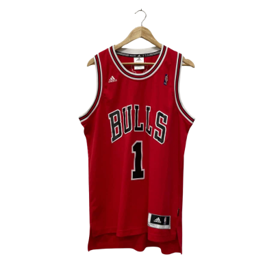 Adidas Mens NBA Jersey Bulls 1 Size M Red 
