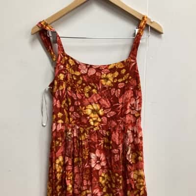  Abel the Label Womens  Size L Sleeveless Dress  Floral (f)