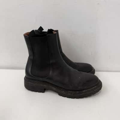 Jo Mercer Black Chelsea Boots - Size 39 