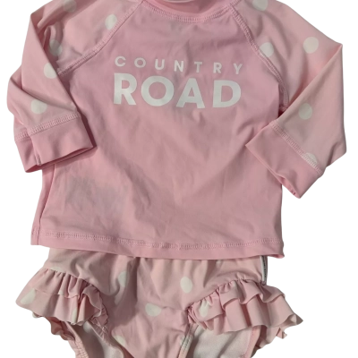 Country Road Size 000 Pink swim set 