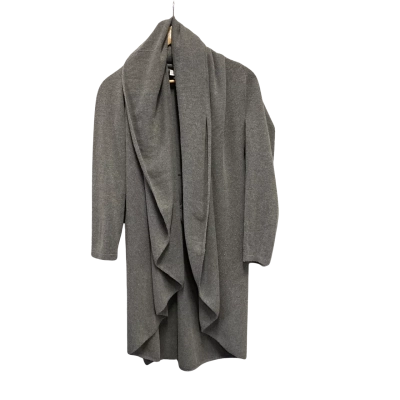 Gran Sasso Womens  Size 46 Longline Cardigan Grey 