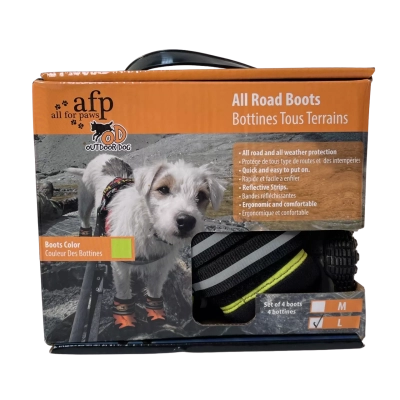 All For Paws. All road Dog Boots. Sz. L