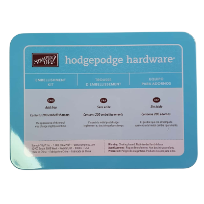 Stampin' Up Hodgepodge Hardware Silver - New In Box