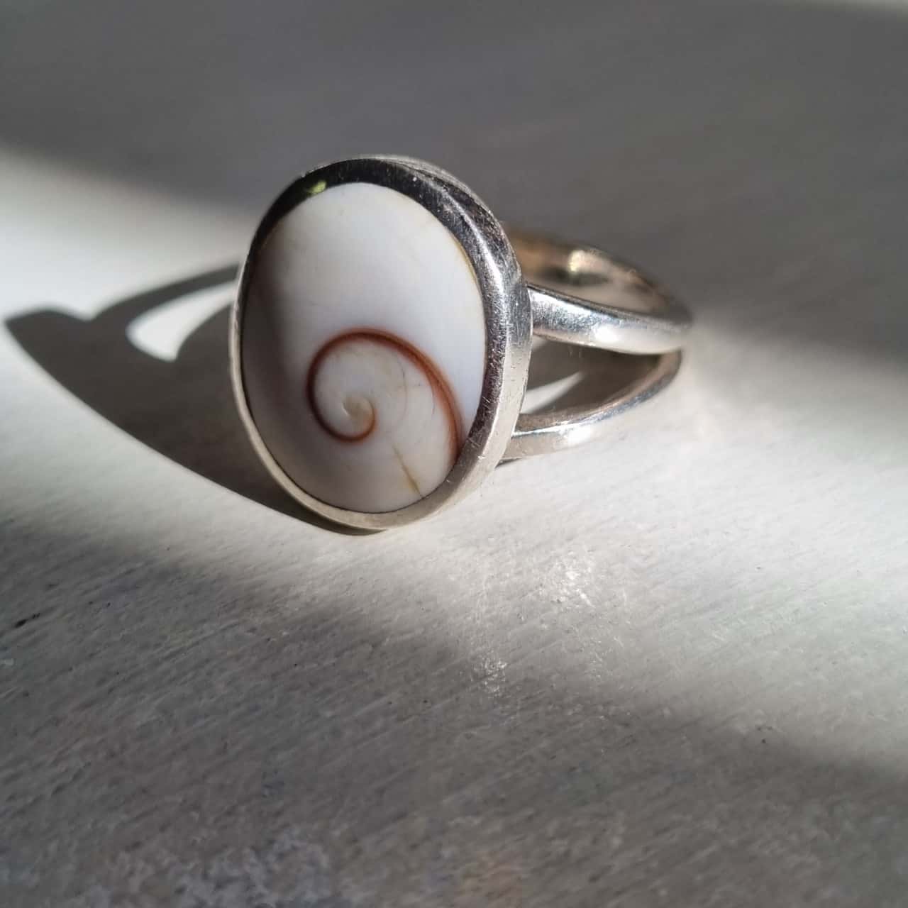 Shell 925 Ring Womens Ring Silver 925 Shell(s)