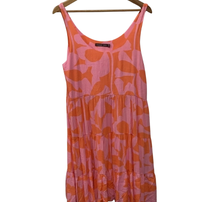 Mister Zimi Womens  Size 12 Mini Dress Orange / Pink  