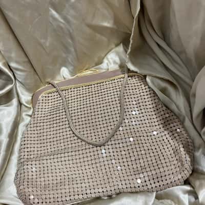 Glomesh Womens Evening Bag Beige / Nude 