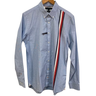 BNWT Tommy Hilfiger Mens Size L Long Sleeve Shirt Blue 