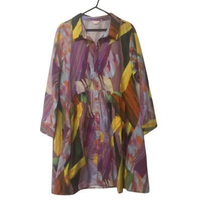 Womens Gorman Size 18 Long Sleeve Dress Multicoloured / Pattern 