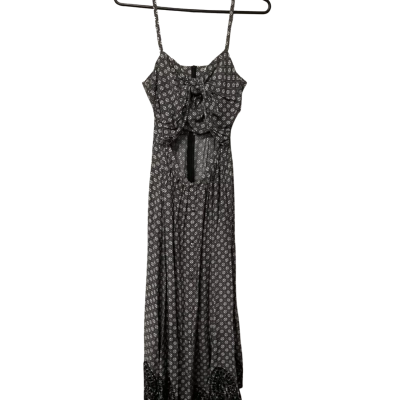 Seed  Womens  Size 8  Black / White  Midi Dress