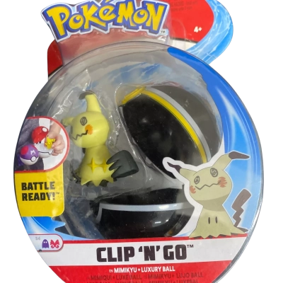 Pokemon Clip N’ Go ‘Mimikyu’ figurine & ball. 10cm