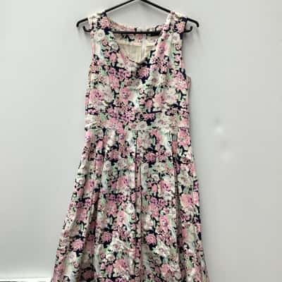 Timeless by Vanessa Tong Womens  Size 14 Casual Dress Floral / Multicoloured 