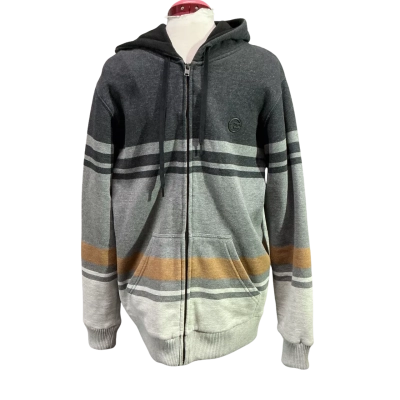 Billabong Mens  Size M Hood Jacket Gold / Grey 