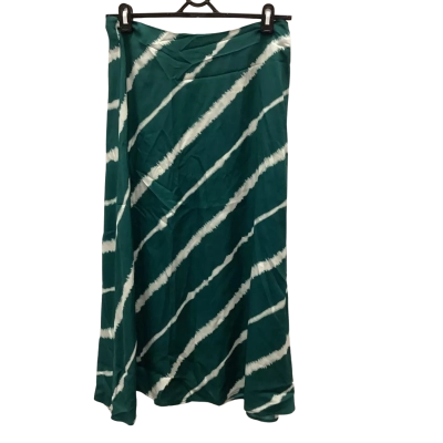 Trenery Womens  Size 8 Maxi Skirt Cream / Green RRP $179