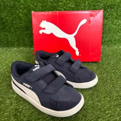 Puma Smash Navy Blue Kids Sneakers Size 9.5C US (8.5 UK)