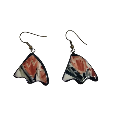  Womens Hand painted Ceramic Earrings