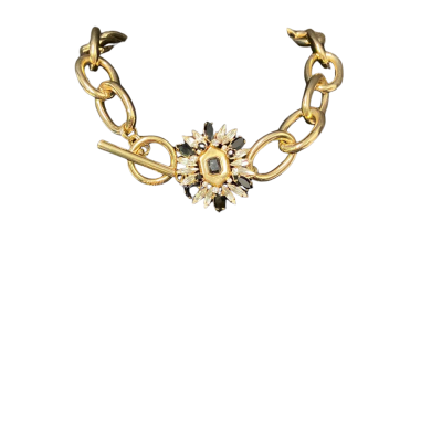 Mimco Newton Gold Necklace Choker + Dust Bag
