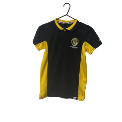 Kids AFL Approx Size S Richmond Sport Top Black  / Yellow 