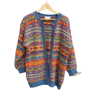 Sussan Womens  Size S Cardigan Blue / Green / Multicoloured / Orange / Red 