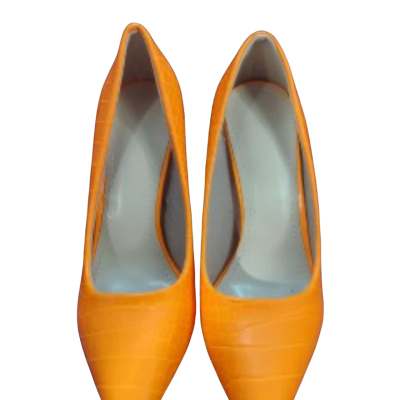 Hot Orange High Heels