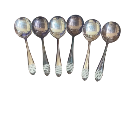 Silver plate EPS soup spoons 