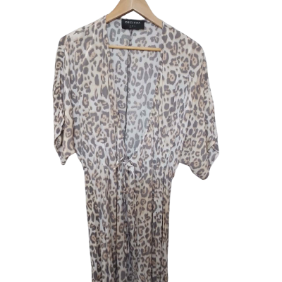 Decjuba Womens  Size S Casual Dress / Maxi Dress Animal print / Brown 