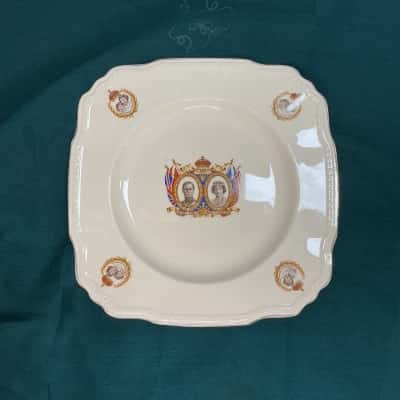 Alfred Meakin commemorative plate - 1939 Royal Visit to Canada by King George VI and Queen Elizabeth