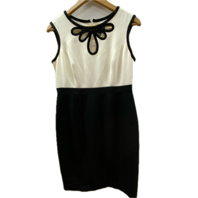 Adrianna Papell Womens  Size 10 Black  / White 