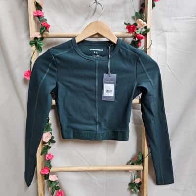 Womens Country Road Long Sleeve Activewear Crop Top Size XXS RRP $79.95