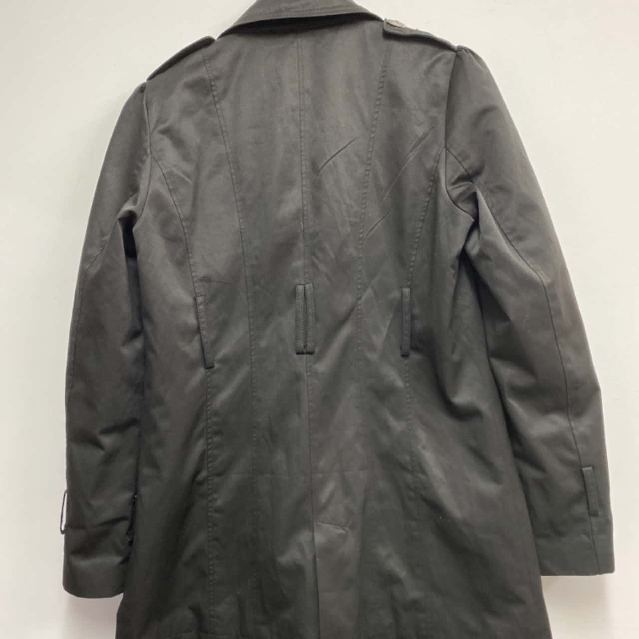 Portmans Womens Size 12 Trench Coat Black