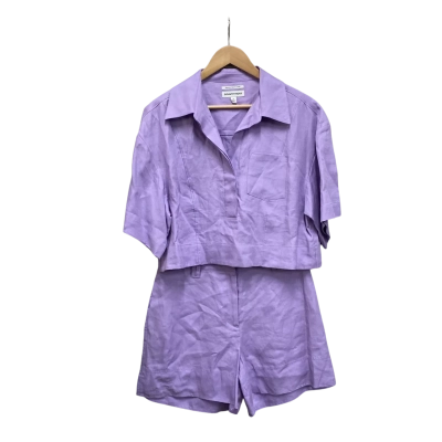 Country Road Womens  Size 12 / 14 Linen Set Purple 