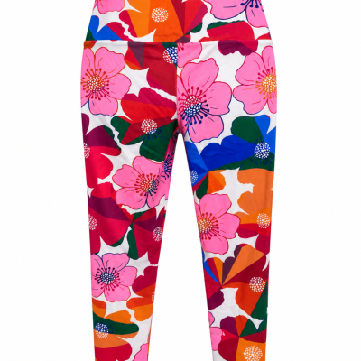 Exotica Athletica Multicolour Floral High-Waisted Leggings – Size M