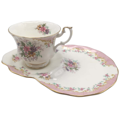 Royal Albert "Serenity" Tennis Cup & Saucer     Cab