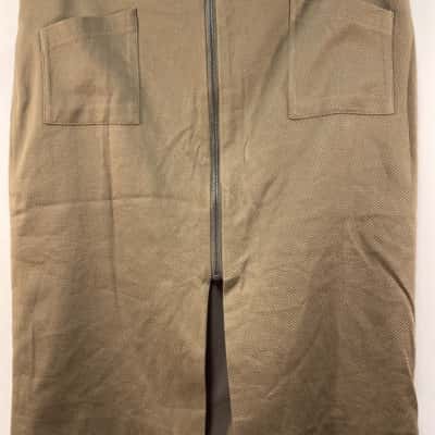 Oxford Womens  Size 14 Pleated Skirt Olive 