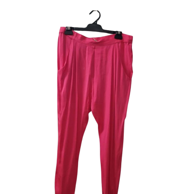 Ginger & Smart Women's Size 10 Casual Silk Pants in Pink  