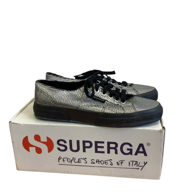 In Original Box Superga Unisex Size EUR 41 Lace Up Shoes Grey / Silver 