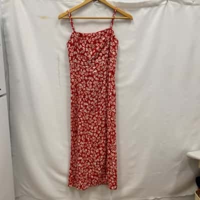 Kookai Women's Dress Size 34 Floral / Red 