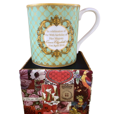 Halcyon Days Mug - birthday Queen Elizabeth II