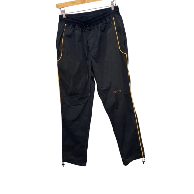 Subtype Curated Womens  Size M Track Pants Black  /Orange Piping 