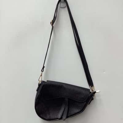  Womens Handbag Black  leather 